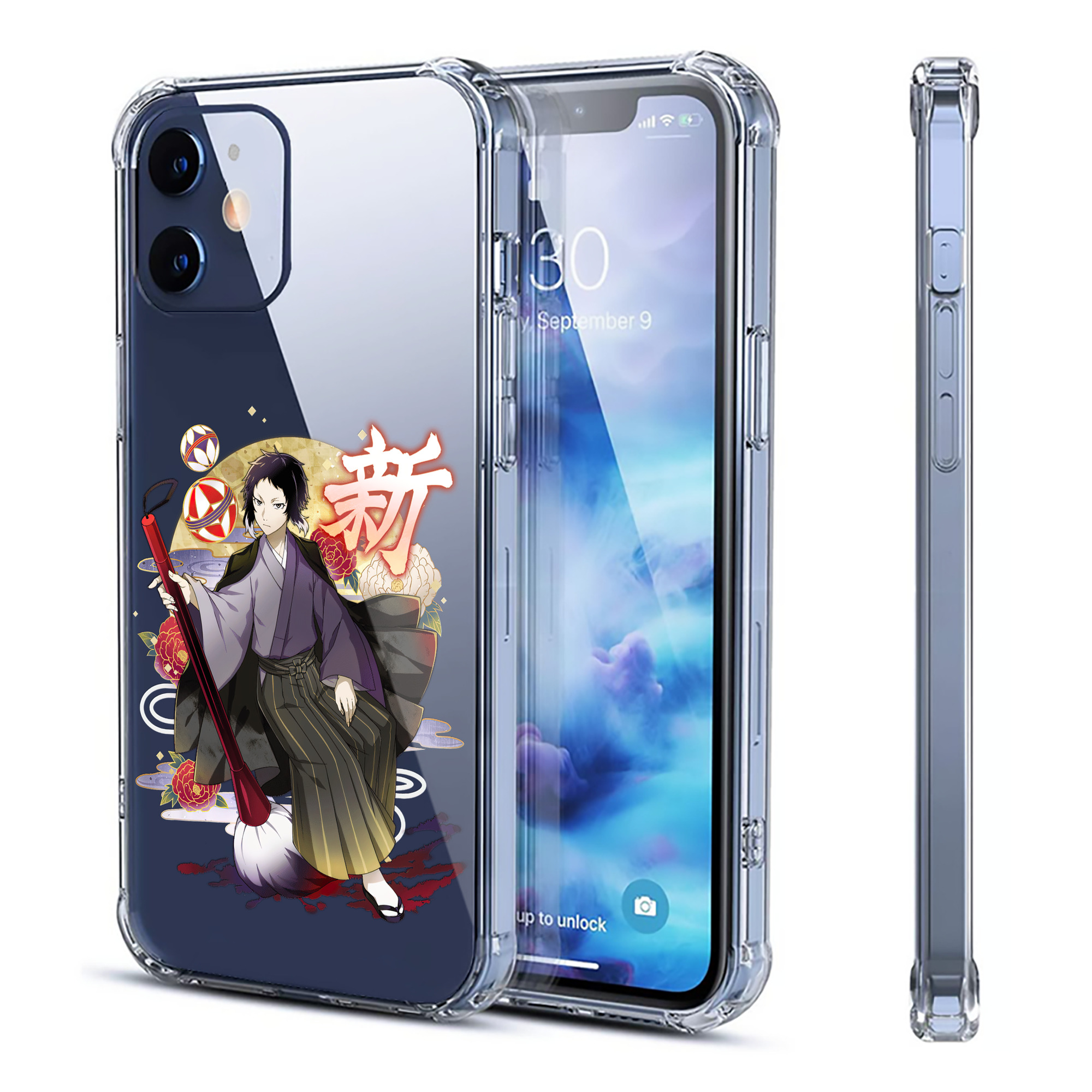 （画像用） 文豪ストレイドッグス Bungo Stray Dogs 【iPhone 12シリーズ対応】透明スマホケース（クリアソフトケース）